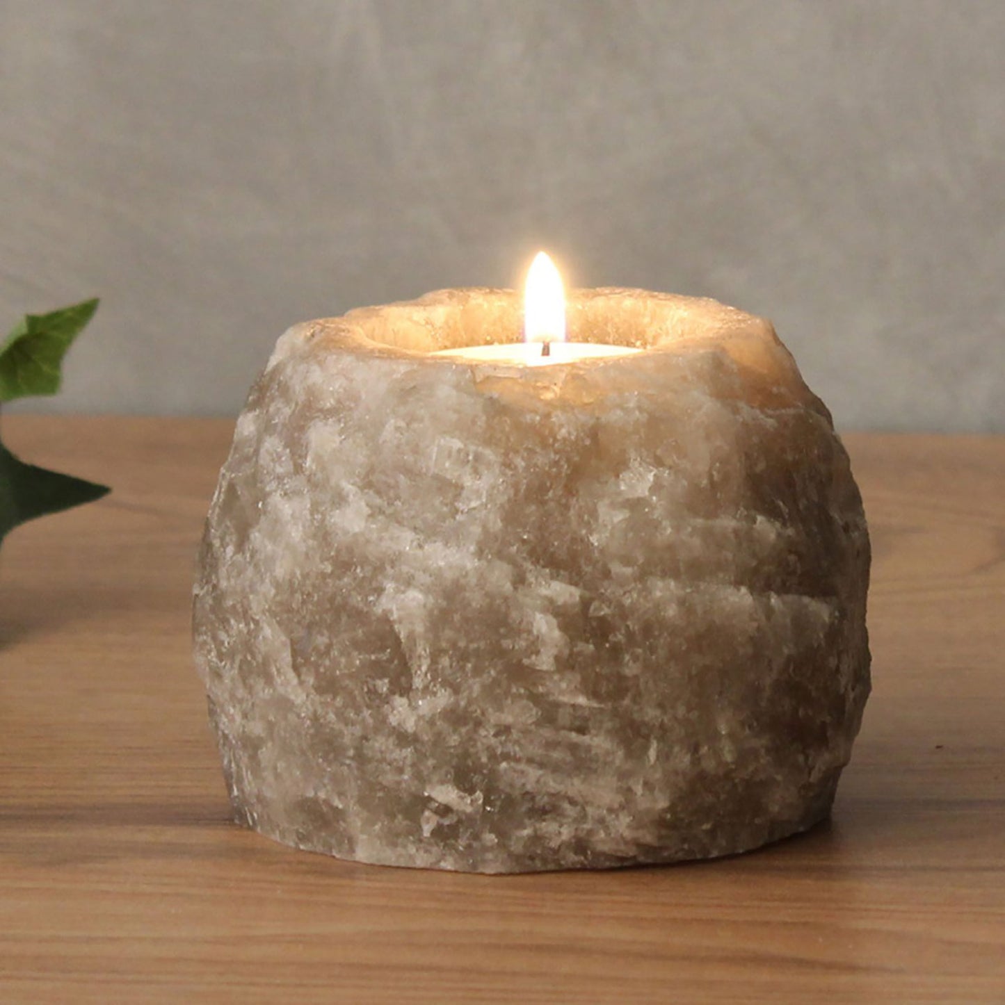 Handcrafted Himalayan Salt Candle Holder